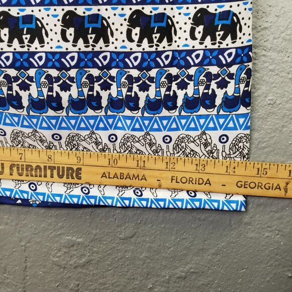 Palazzo Pants Women's Small Elephant Indian Block Print Wide Leg Hippie Boho - Picture 14 of 14